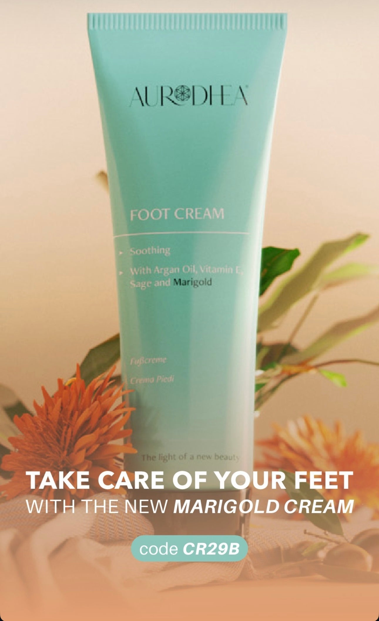 Fusscreme mit Ringelblume - CR29B