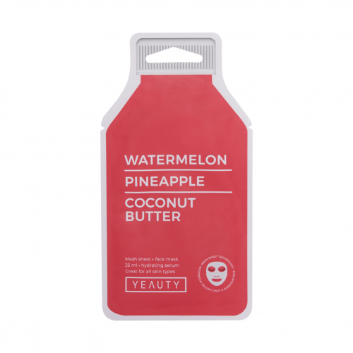 Yeauty Tuchmaske Watermelon, Pineapple, Coconut Butter