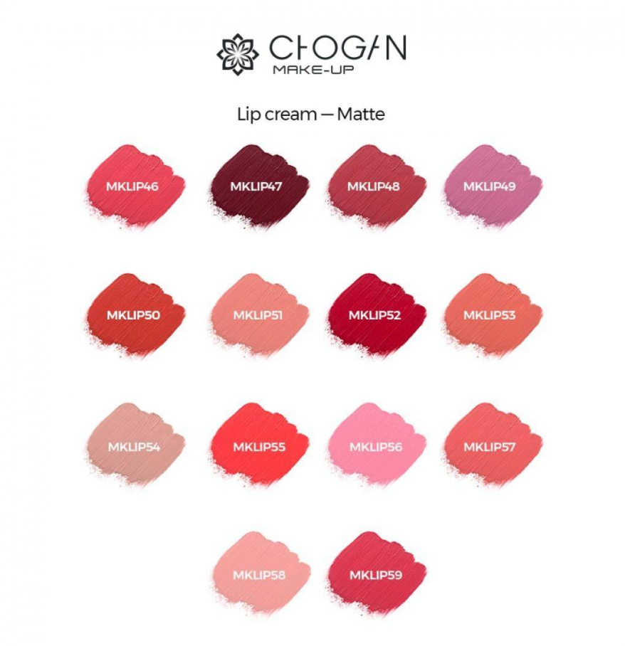 Lip Cream Matte(Raspberry Red) - MKLIP52