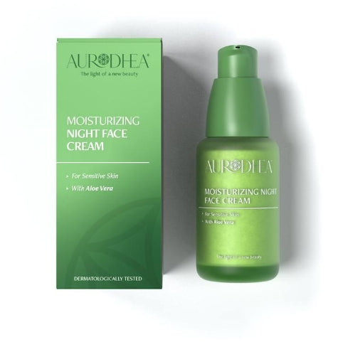 Nachtcreme mit Aloe Vera 50 mL | Mit dem exklusiven Komplex NUTRISILK- Cod. AL12