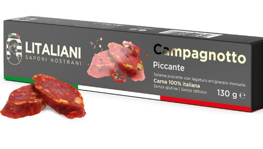 Campagnotto piccante – Italienische pikante Salami 130 g  LIT0066